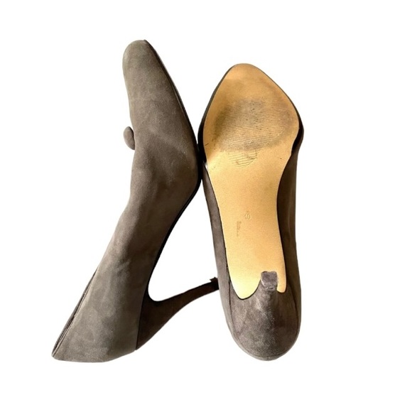 Juicy couture, soft suede leather, Olive grey colour, Pointed toe, Heels Size 10 - Picture 3 of 4
